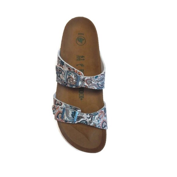 Birkenstock Sydney Vegan Birko-Flor Sandals Womens 10 Paisley Light Rose EU 41 - Picture 3 of 9